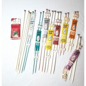 11 Set Vtg Susan Bates knitting needle Size 4 5 7 10 10.5 8 9 Different Length
